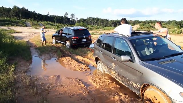 VW Touareg off road, Acura MDX Off Road, BMW x5 Off Road, x5 vs touareg, бездорожие