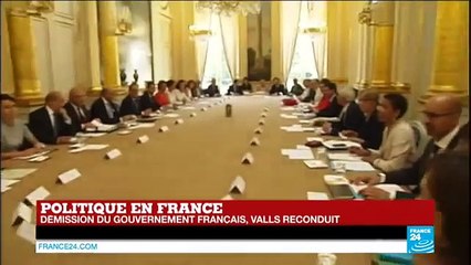 Manuel Valls a présenté la démission de son gouvernement