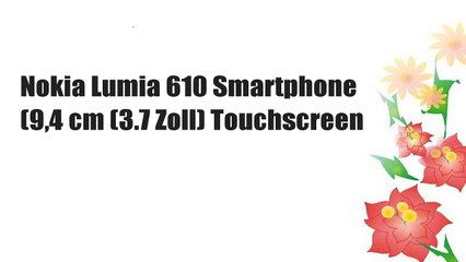 Nokia Lumia 610 Smartphone (9,4 cm (3.7 Zoll) Touchscreen