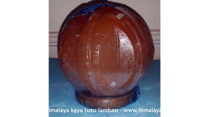 Kavun şeklinde himalaya kaya tuzu lambasi