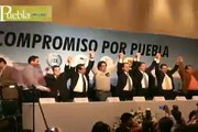PAN, PRD, Convergencia y PANAL presentan alianza en Puebla