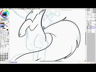 First MLP Speedpaint-Rainbow dash