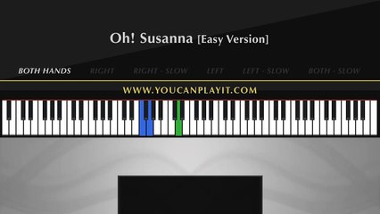 Oh! Susanna [Easy Piano Tutorial]