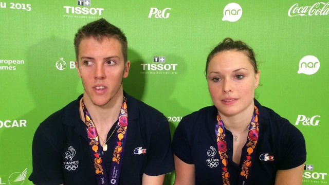 Gaëtan Mittelheisser et Audrey Fontaine - Médaille d'argent badminton double mixte