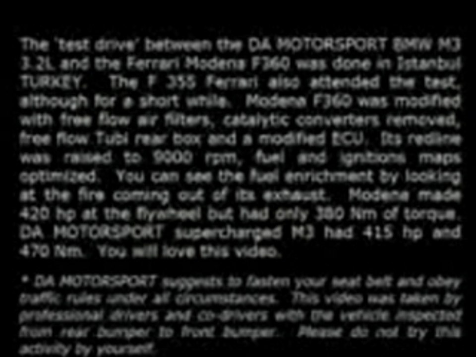 BMW M3 Turbo VS Ferrari Modena