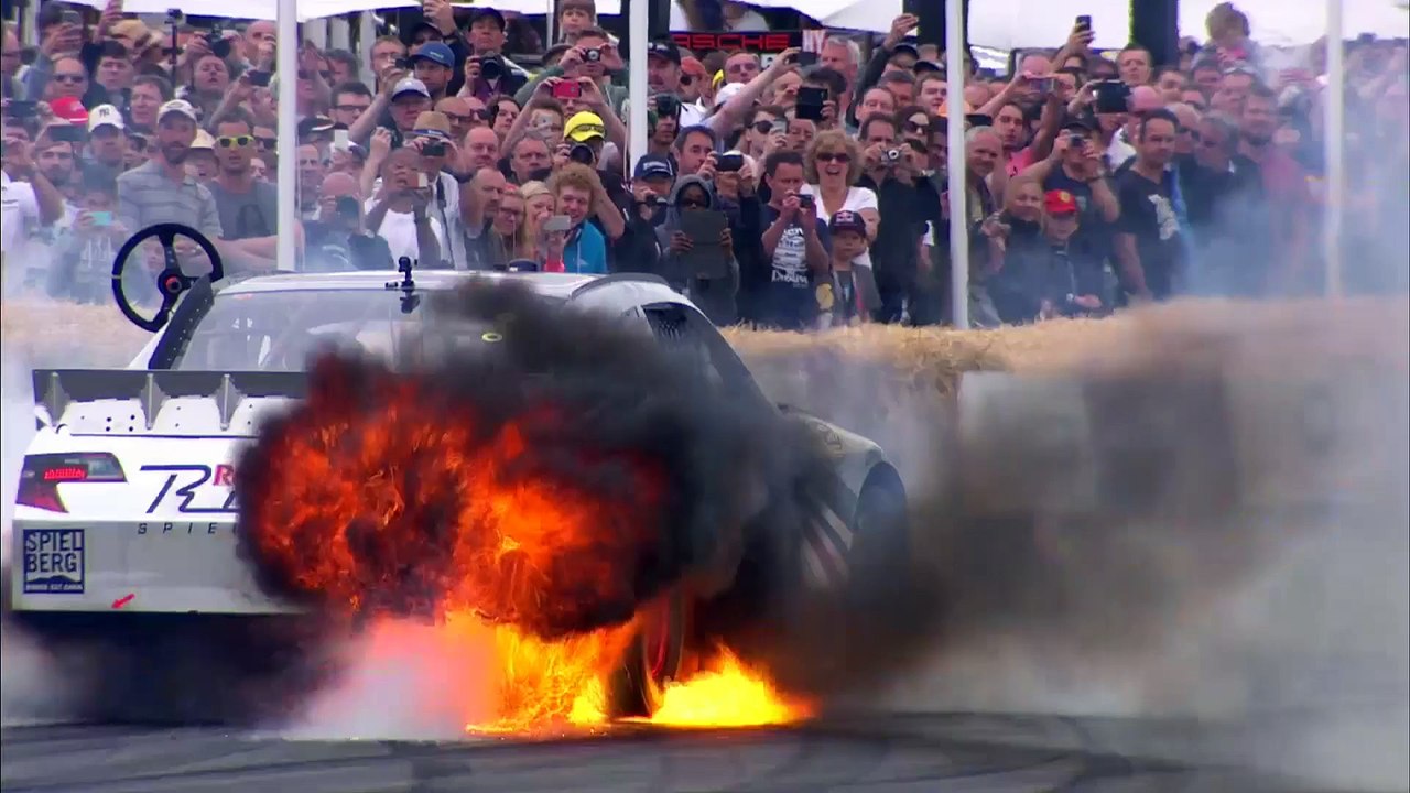 Toyota Camry NASCAR smokeout turns into burnout