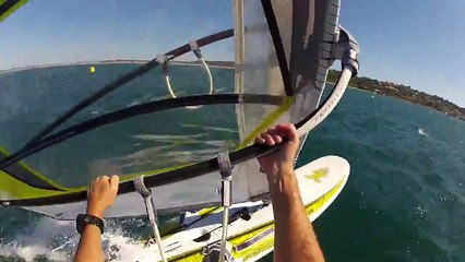Windsurf raceboard Starboard Phantom Race 295 à Hyères