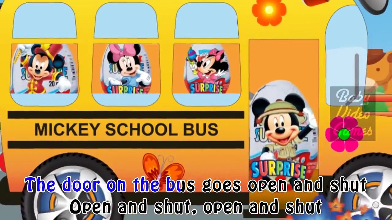 Wheels on the Bus Disney Song | mickey mouse Kids Music