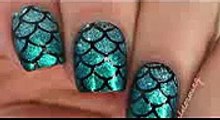 Nail Art Tutorial  Mermaid Scales With extended tips!