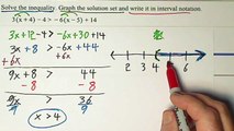 Solve & Graph Inequalities & Compound Inequalities & Interval Notation.wmv