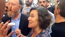 HDP Milletvekili Filiz Kerestecioğlu polisle tartışırken