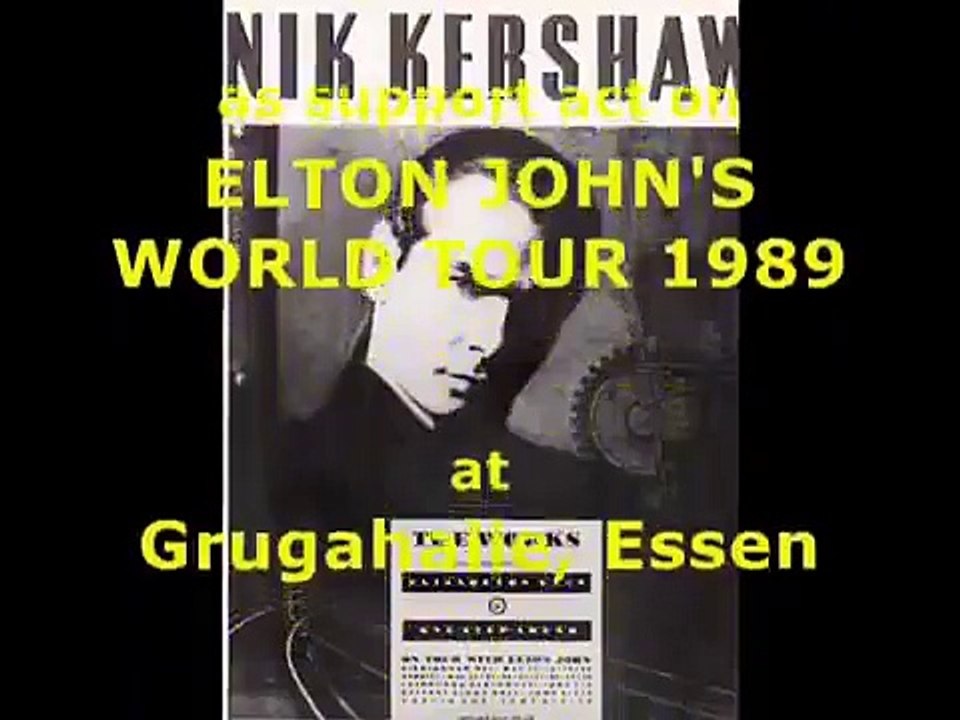Nik Kershaw [slideshow] live in Essen, Germany, 1989 (Elton John Tour)