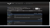 How to fix ''Steam servers are currently too busy to handle your request'' error
