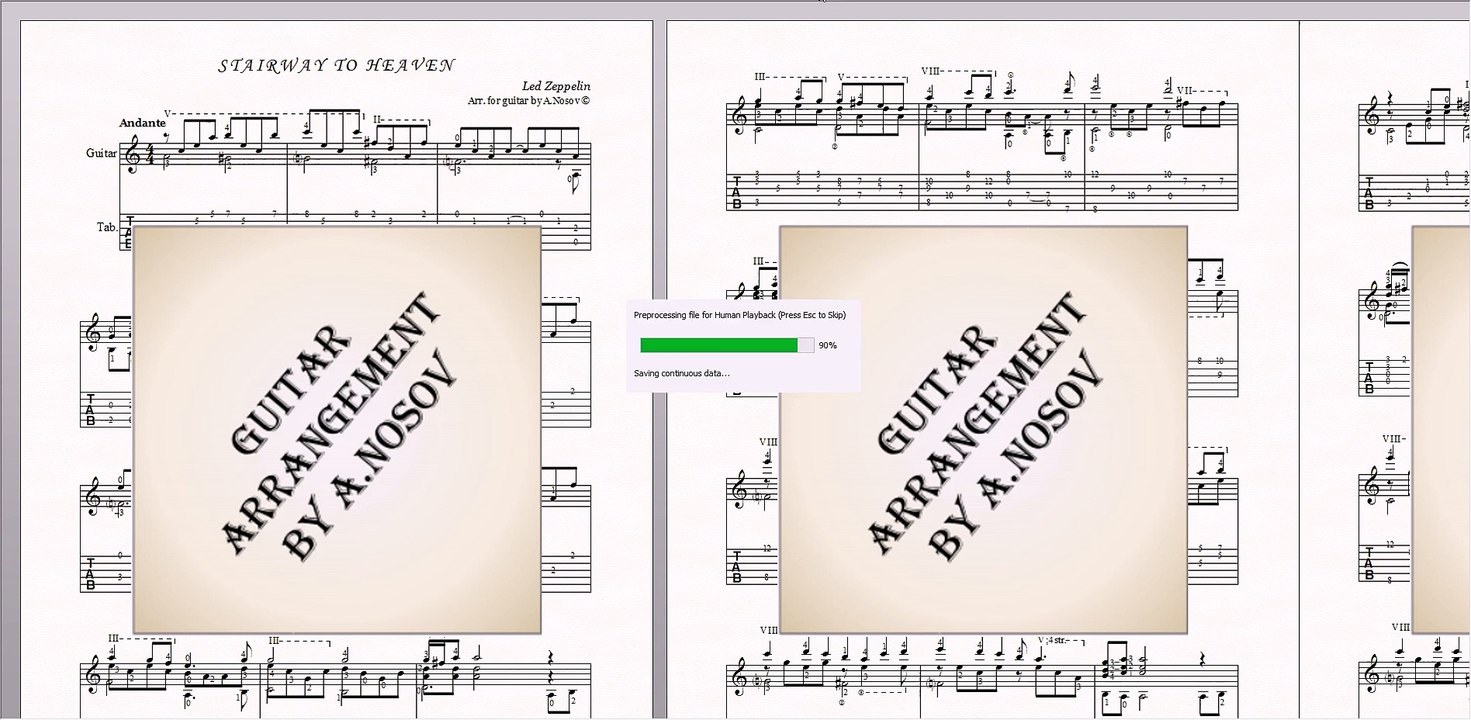 Stairway to Heaven (Led Zeppelin) Sheet music for guitar
