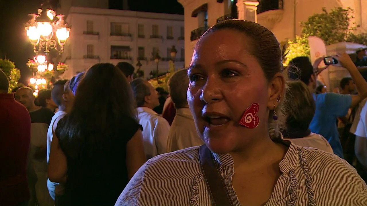 Anti-terrorism protest held in Tunis after beach attack
