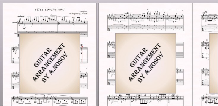 Still Loving You (Scorpions) Sheet music for guitar