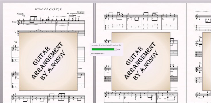 Wind of Change (Scorpions) Sheet music for guitar