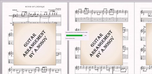 Wind of Change (Scorpions) Sheet music for guitar