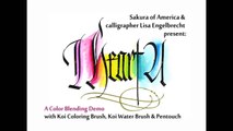Blend Koi Markers Like Watercolors - Rainbow Color Demo ft. Lisa Engelbrecht