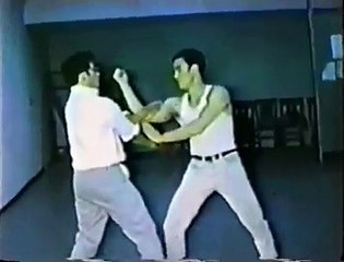 bruce lee training in home with kareem abdul jabar and james coburn