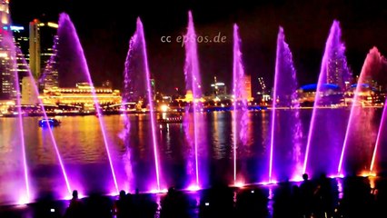 Amazing Water Show Display with Fire and Lasers