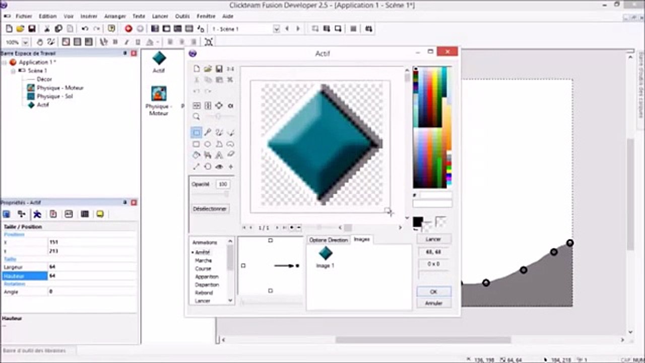 FasterDev1 - Clickteam Fusion 2.5  - Physics race game in 3 minutes