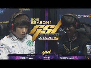 [2015 GSL S1] 조성주 vs 원이삭 TvP 16강 D조 1경기 스타 2