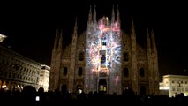 Spettacolo di luci sul Duomo di Milano 28/02/2012 Quaresima IGP Decaux