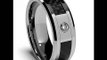 Amazon Jewellery Review 9 8MM Men s Tungsten Carbide REAL DIAMOND Ring 065 Carat Wedding Band With