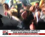 Berlusconi colpito al volto dopo un comizio in piazza Duomo - HD