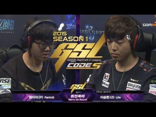 PartinG vs Life PvZ Code S Grand Finals Set 4, 2015 GSL Season 1 - StarCraft 2