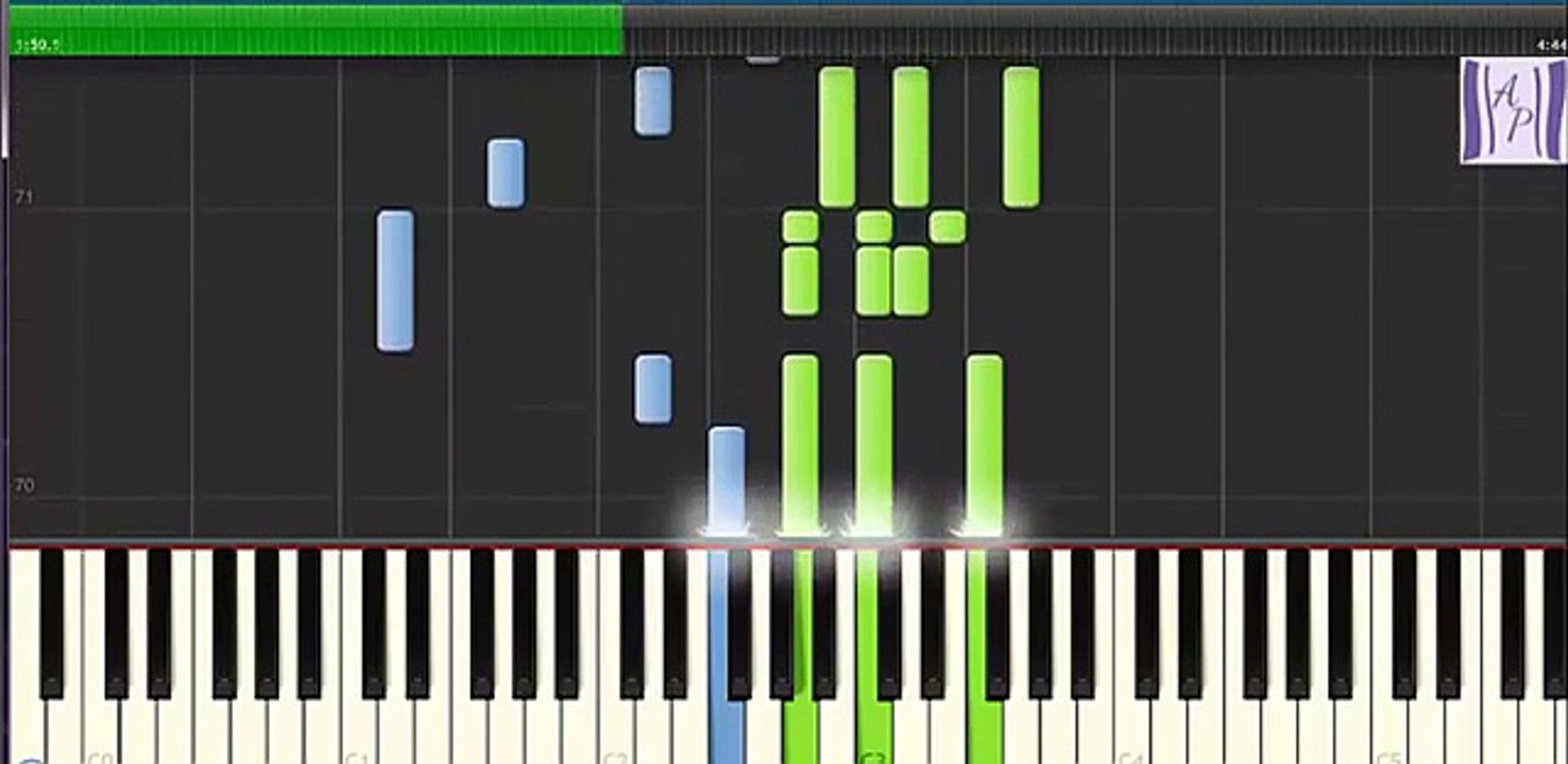Whitney Houston - One Moment In Time - piano tutorial