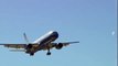 Passenger Jet Plane Landing McCarran International Airport Las Vegas United Airlines Aircraft Lands