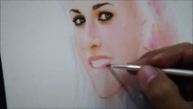 Kristen Stewart Soft Pastel Portrait:The making by Macky Bongabong (time lapse)