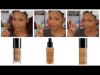 Revue comparative 3 fonds de teint SEPHORA