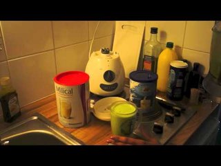" - 18kg " Mon milkshake protéiné : banane/épinard
