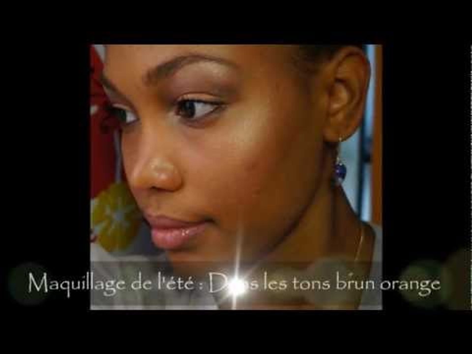 Maquillage de l'été : tons brun orange