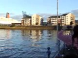 Ocean liner the Queen Elizabeth 2 final voyage - she arrives at her home town of Glasgow Scotland