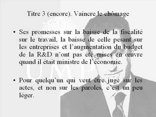 Anti Sarko (1/3) - Son programme