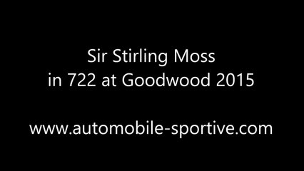 Stirling Moss and the Mercedes 300 SLR 722 Goodwood FOS 2015