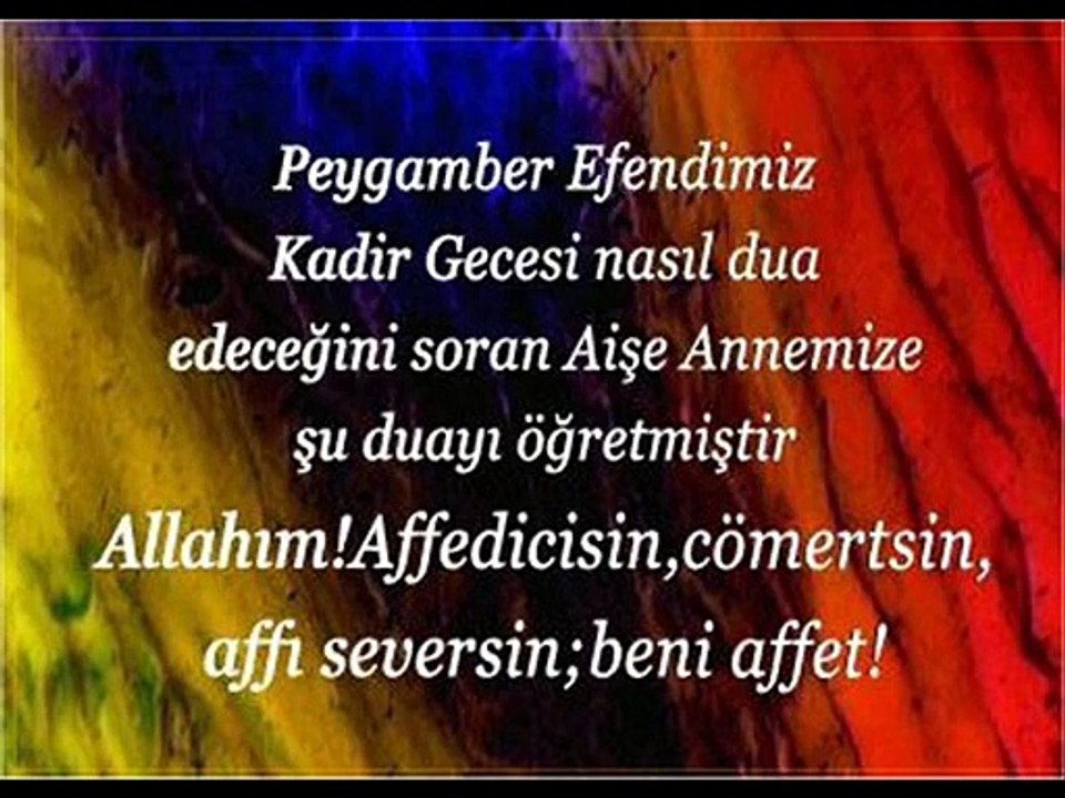 Mübarek Kadir Gecesi (Bin Aydan daha Hayırlı Gece)