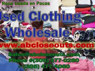 Used Clothing Second Hand Clothes Wholesale in Miami, Fl.