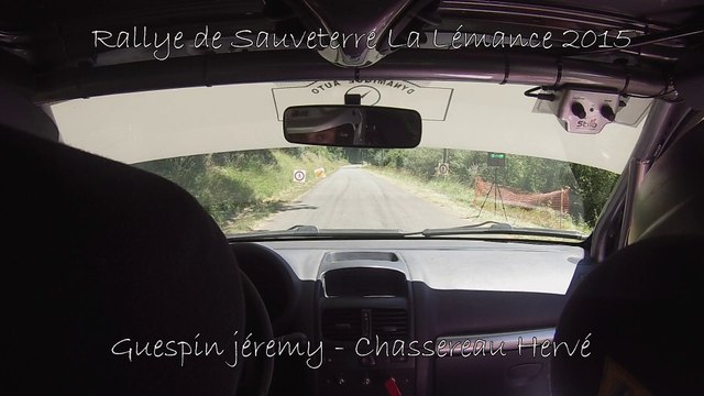 Rallye de Sauveterre la lémance 2015 ES3- Guespin / Chassereau Clio Ragnotti N3