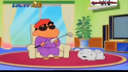 shinchan malay - shiro di musim panas tersiksa ( Dub Malay )