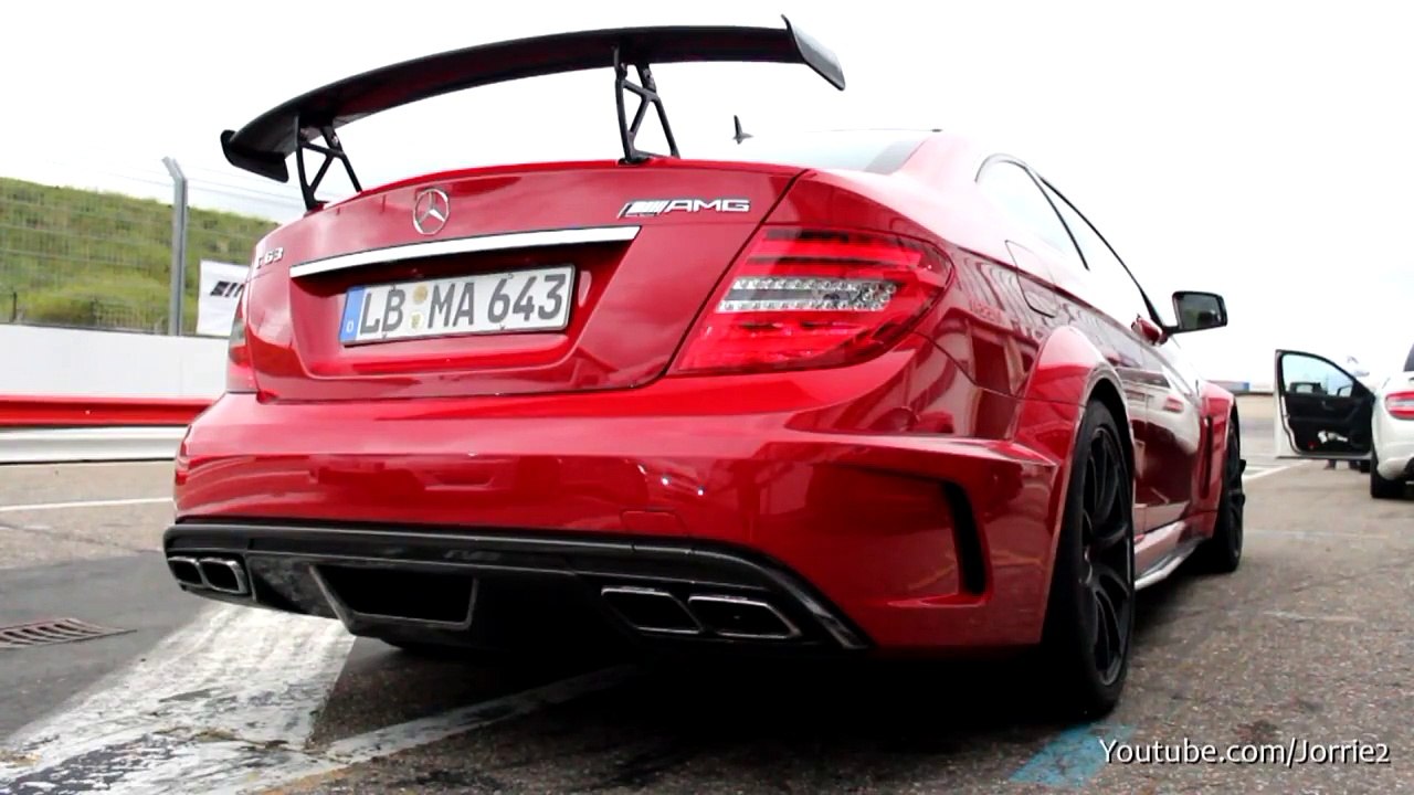 5x C63 AMG Coupe Sound! + SLS AMG & C63 Black Series! - 1080p HD