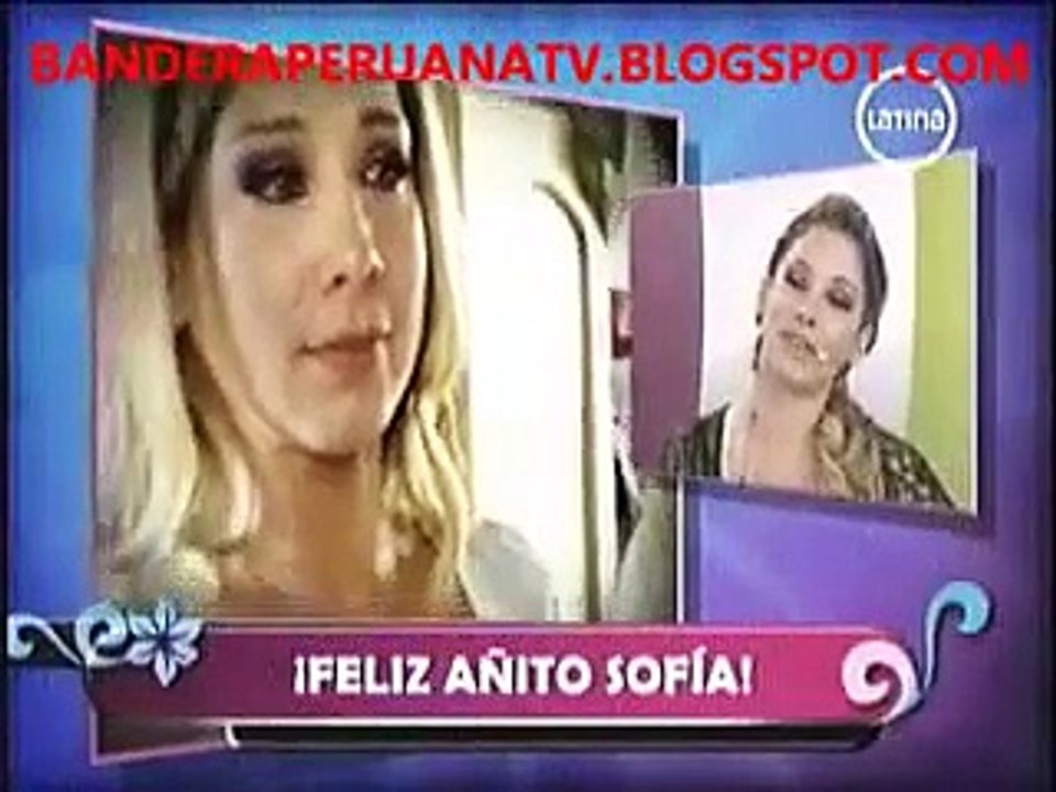 AMOR AMOR AMOR 15-06-2011 PELUCHIN Y SOFIA FRANCO ENTRE LAGRIMAS