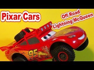 Disney Pixar Cars GIANT SIZED Off Road Lightning McQueen, with Bonus DVD