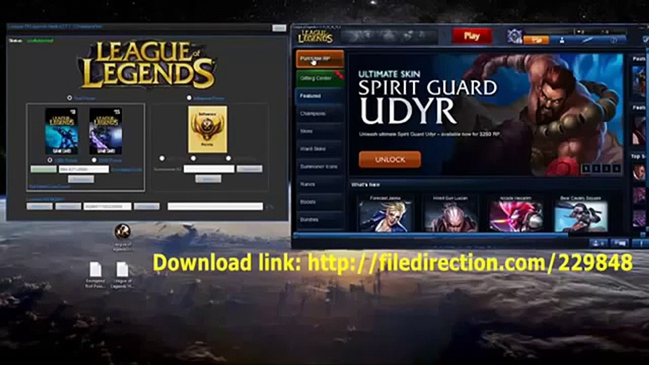 League of Legends Hack RP, IP, Skin Hack New Update 2015