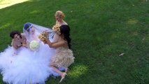 Aerial wedding shoot filmed with RC Drone cinematography