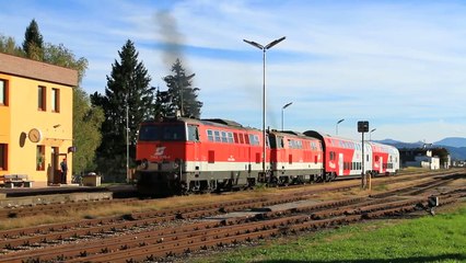 ÖBB 2143 038 + 045 mit LP 34141 - Abfahrt St.Pölten Alpenbahnhof [HD]